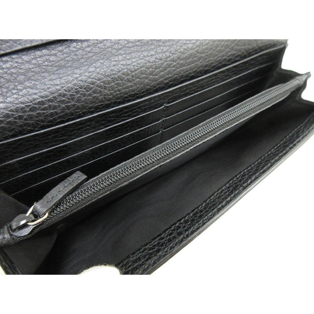 GUCCI Long Wallet Interlocking Black Leather - Picture 9 of 9
